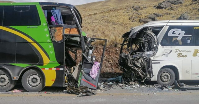 Peruda avtobus qəzası: 4 ölü, 100 yaralı