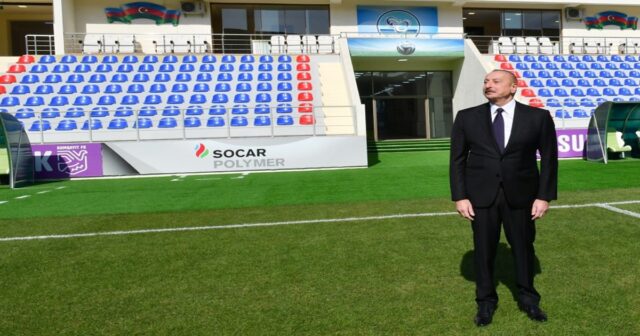 Prezident Sumqayıt şəhər stadionunda – FOTO – YENİLƏNİB