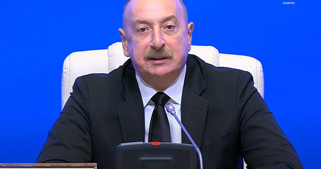 İlham Əliyev Forumun açılışında iştirak edir – VİDEO