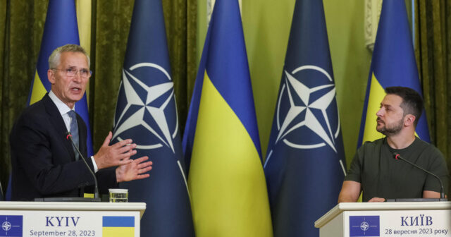 NATO-nun baş katibi Zelenski ilə görüşüb