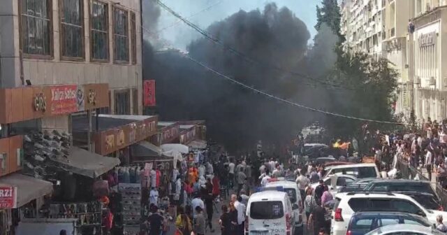 Bakıda məşhur bazarın yaxınlığında yanğın olub, yolda sıxlıq yaranıb