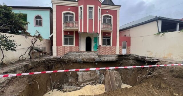 Bakıda kollektorun üzərində tikilən villa hər an uça bilər – RƏSMİ AÇIQLAMA