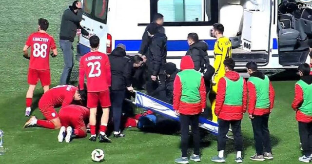 Dəhşətli görüntülər: “Turan Tovuz”un futbolçusunun ayağı sındı – VİDEO