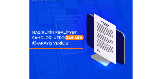 Sosial sahə üzrə 349 min elektron arayış verilib