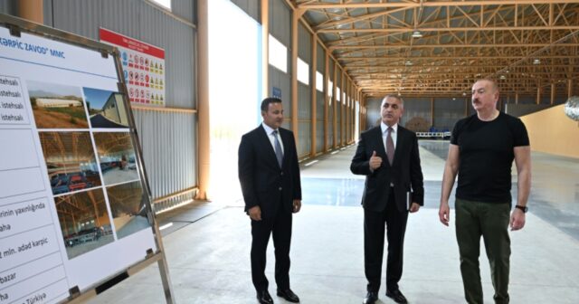 Xocalı kərpic zavodunun açılışı olub – FOTOLAR