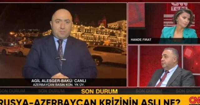Gərginləşən Rusiya-Azərbaycan münasibətlərinin əsl səbəbi… – Aqil Ələsgər “CNN Türk”də şərh etdi