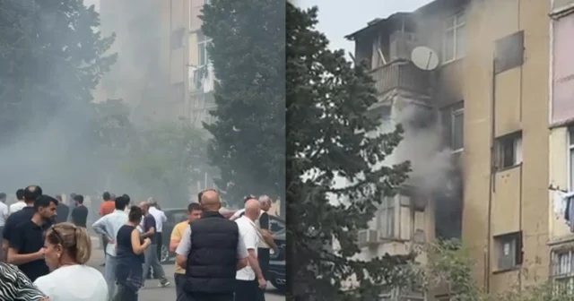Bakının mərkəzində yaşayış binasındakı yanğın SÖNDÜRÜLDÜ