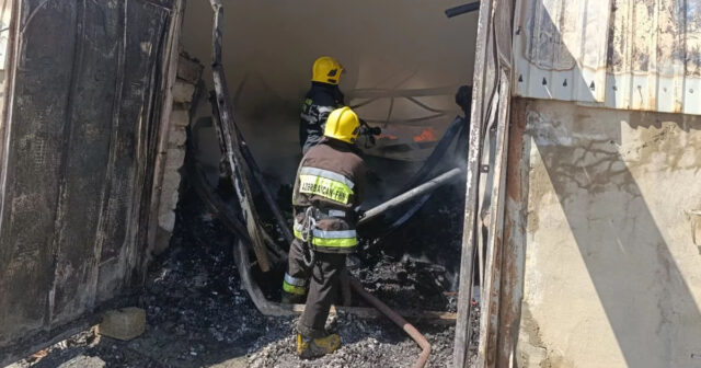 “Sədərək” ticarət mərkəzindəki yanğından ən son GÖRÜNTÜLƏR – FOTO
