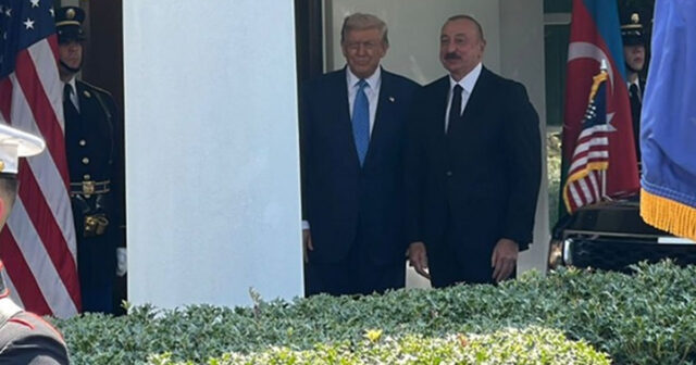 Donald Trampla İlham Əliyevin görüşü başlayıb