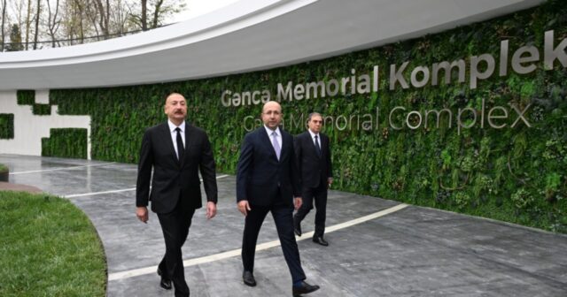 Prezident Gəncə Memorial Kompleksinin açılışını edib – FOTO
