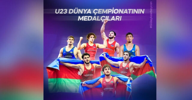 Azərbaycan güləşçiləri U-23 dünya çempionatında tarixi uğura imza atıblar