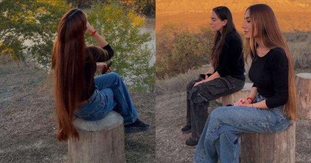 Əliyevaların Qaxdan maraqlı görüntüləri – VİDEO Əliyevaların Qaxdan maraqlı görüntüləri – VİDEO