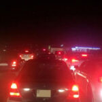 Bakı-Qazax yolu bağlanıb, kilometrlərlə tıxac yaranıb