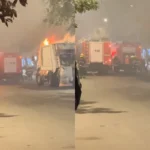 Sumqayıtda zibildaşıyan maşın yandı – VİDEO Sumqayıtda zibildaşıyan maşın yandı – VİDEO