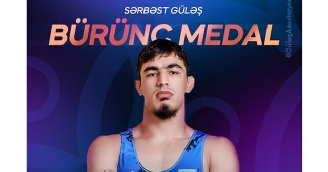 Azərbaycan güləşçisi dünya çempionatında bürünc medal qazanıb Azərbaycan güləşçisi dünya çempionatında bürünc medal qazanıb
