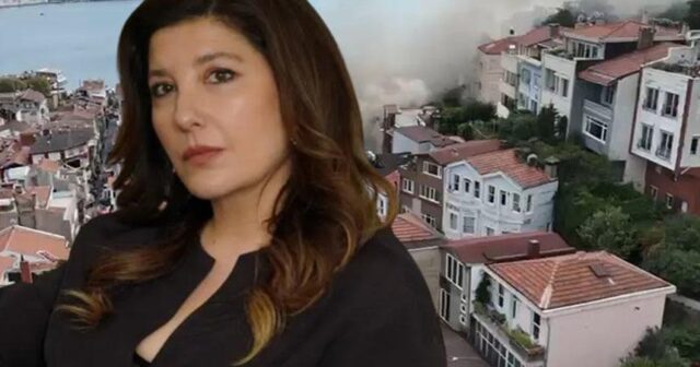 Türkiyədə məşhur aktrisanın evi yandı, bina çökdü