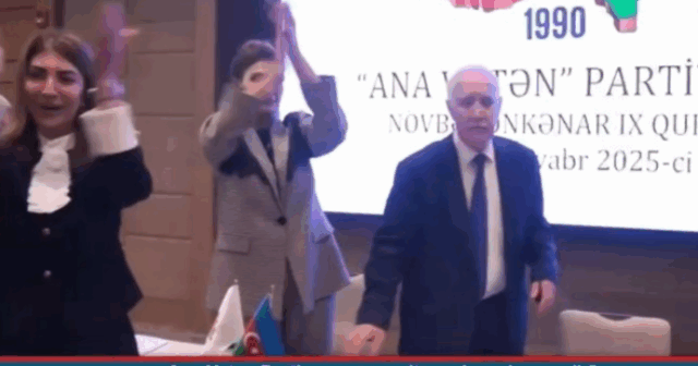 Qalmaqallı qurultaydan daha bir görüntü – VİDEO Qalmaqallı qurultaydan daha bir görüntü – VİDEO