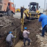 Kürdəmirdə su borusu xətti partladı – FOTOLAR Kürdəmirdə su borusu xətti partladı – FOTOLAR