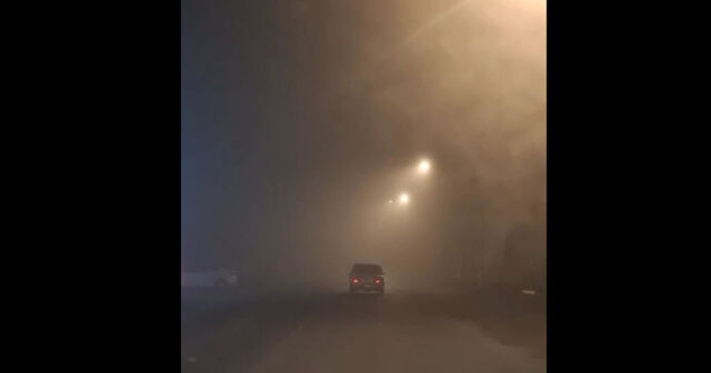 Lənkəranda qatı duman sürücülər üçün çətin anlar yaşadıb – VİDEO