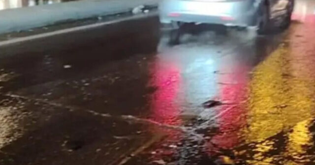 Bakıda kanalizasiya xəttində qəza – Çirkab su yola axır – FOTO