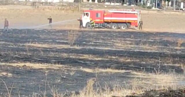 Goranboyda qəbirstanlıq yaxınlığında yanğın – FOTOLAR Goranboyda qəbirstanlıq yaxınlığında yanğın – FOTOLAR