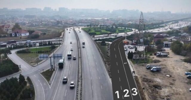 Zabrat yolunda xüsusi hərəkət zolağı yaradıldı Zabrat yolunda xüsusi hərəkət zolağı yaradıldı