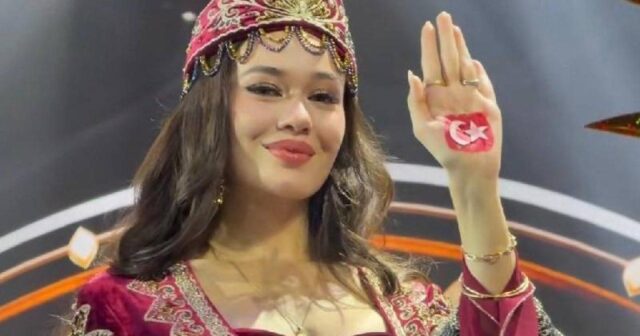 Türk bayrağı götürməsinə icazə verilməyən Ceren Aslan belə qarşılıq verdi -VİDEO