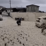 İnanılmaz görüntü: köpük ölkəni ağ örpəyə bürüdü – Təhlükəli anlar / VİDEO İnanılmaz görüntü: köpük ölkəni ağ örpəyə bürüdü – Təhlükəli anlar / VİDEO