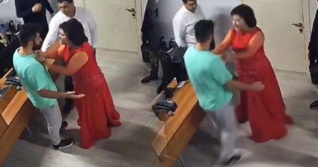 Aşıq Telli ARB TV-nin əməkdaşına hücum etdi – VİDEO Aşıq Telli ARB TV-nin əməkdaşına hücum etdi – VİDEO