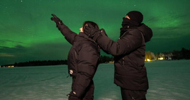 Arda Gülər sevgilisi ilə şimal işıqlarını izlədi – Fotolar