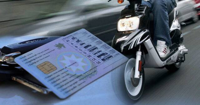 Moped sürənlərin NƏZƏRİNƏ: Sürücülük vəsiqəsi….