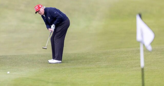 Zelenski ilə görüşdən əvvəl qolf oynamağa getdi