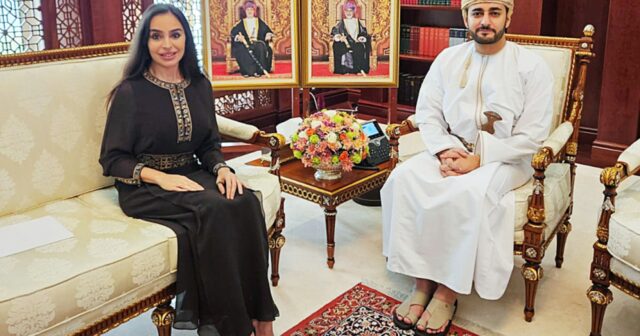 Leyla Əliyeva Oman Sultanlığının Vəliəhdi ilə görüşdü