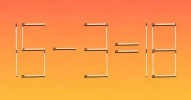 Tənliyi düzgün etmək üçün yalnız bir kibrit çöpünü tərpətmək lazımdır: dahilər üçün TAPMACA