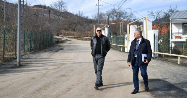 İlham Əliyev Ağdərəyə getdi – FOTOLAR