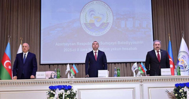 Sumqayıt Bələdiyyəsinin 2025-ci il üzrə hesabat iclası keçirilib – FOTO