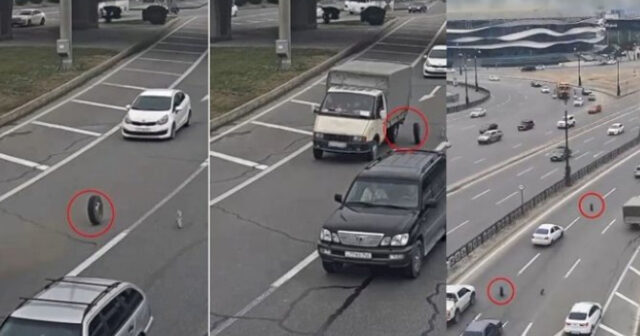 Paytaxtda yük avtomobili qəfildən dağıldı – VİDEO Paytaxtda yük avtomobili qəfildən dağıldı – VİDEO