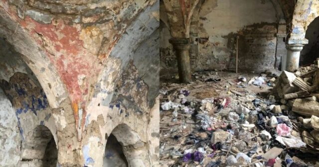 Bakıda tarixi hamamın divarı uçuruldu