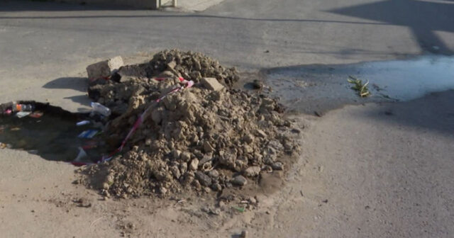 “NZS”də 2 aydır partlayan su boru xətti niyə təmir edilmir? – VİDEO