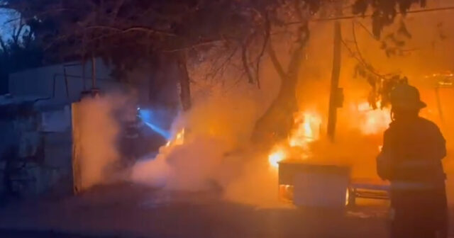 Sumqayıtda uşaq bağçası yaxınlığında yanğın – VİDEO