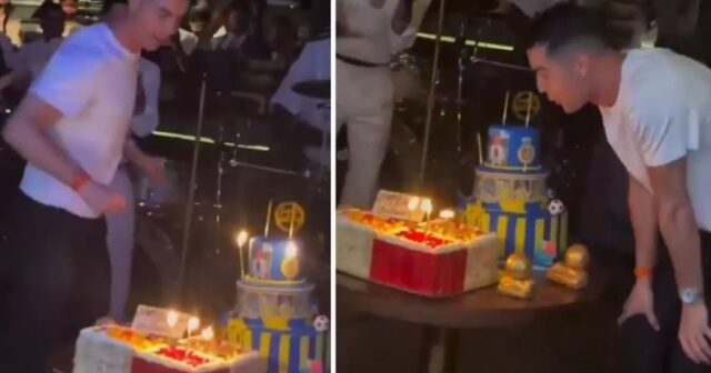 Ronaldonun doğum günü görüntüləri GÜNDƏM OLDU