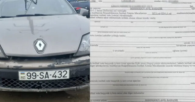 Manevr qaydalarını pozan sürücünün narkotik qəbul etdiyi üzə ÇIXDI Manevr qaydalarını pozan sürücünün narkotik qəbul etdiyi üzə ÇIXDI