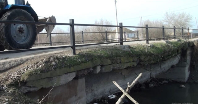 Salyanda “üstü bəzək, altı təzək” olan körpü – VİDEO