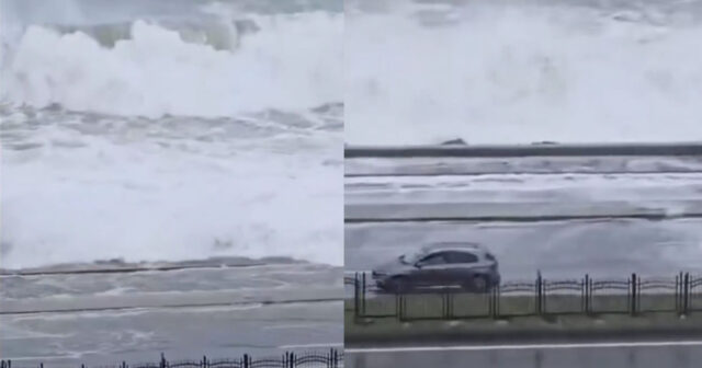 Sahil zolağı yenidən suya təslim oldu – VİDEO