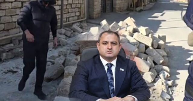 Suraxanıda hasarları sökən maskalı şəxslər peyda olub – Adil Əliyev bu şəxsləri tanıyırmı? – VİDEO – FOTO