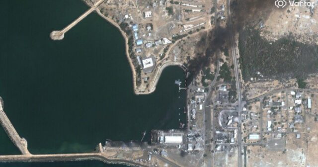 İranın cənubundakı Kənərək hərbi-dəniz bazasının peyk görüntüləri – YANIR – FOTO