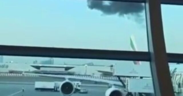 Dubay hava limanına dron hücumu – DƏHŞƏTLİ ANLAR – VİDEO