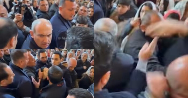 Paşinyana kilsədə yumruq atdılar – Video