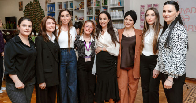 Leyla Əliyeva, Arzu Əliyeva və Alena Əliyeva “Yaşama Dəstək” Mərkəzində olublar – FOTO