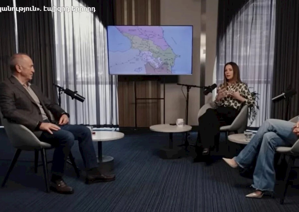 Köçəryan xəritə nümayiş etdirdi: Müharibə olacaq – VİDEO